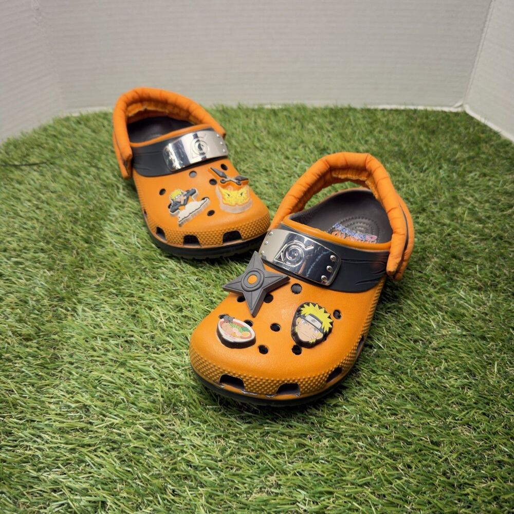 Crocs Classic Clog Naruto Shippuden Orange Kid's Size J2